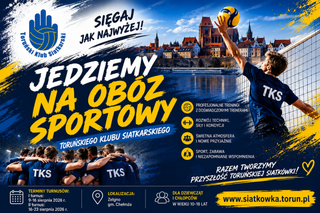 Obóz siatkarski 13-26.08. 2026